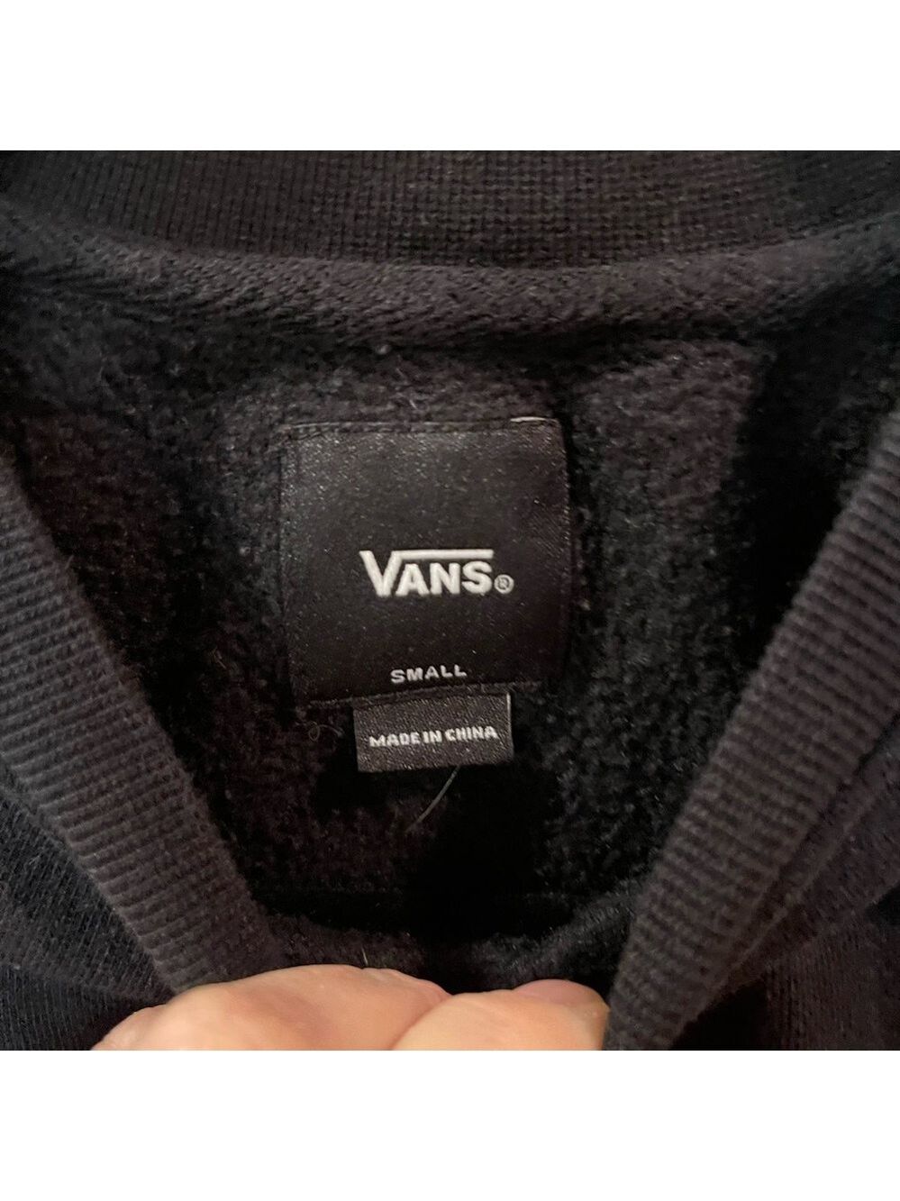 Vans Off The Wall Kids Black Crew Sweatshirt Grim Reaper Design Size Small - Picture 4 of 4